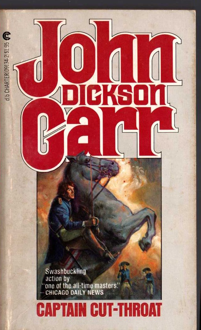 John Dickson Carr  CAPTAIN CUT-THROAT front book cover image