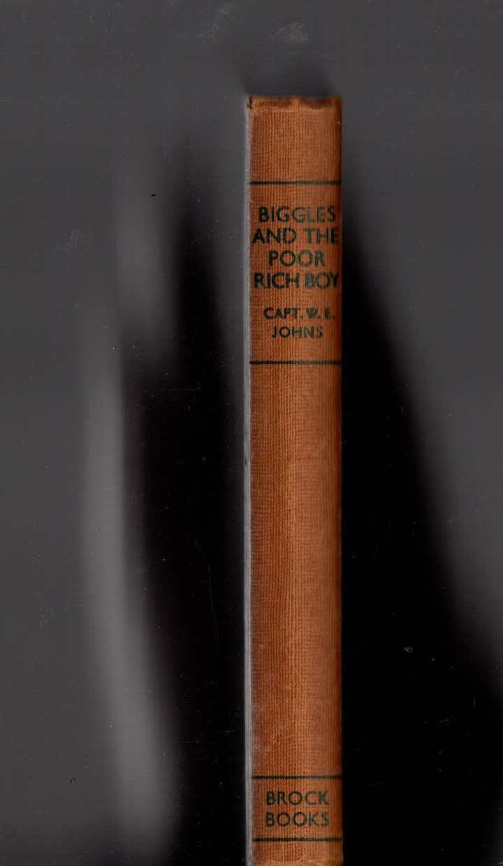 BIGGLES AND THE POOR RICH BOY front book cover image