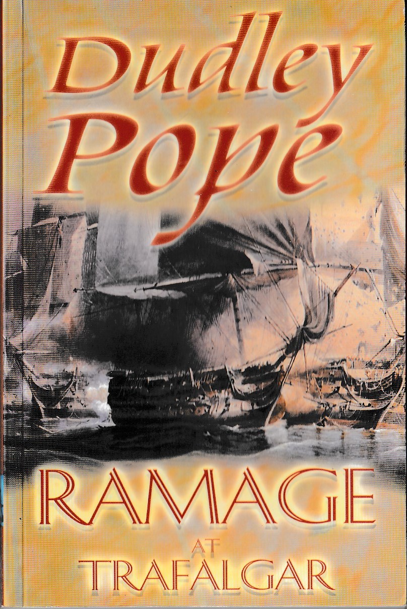 Dudley Pope  RAMAGE AT TRAFALGAR front book cover image