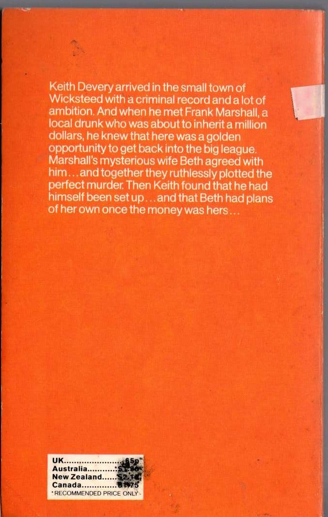 James Hadley Chase  DO ME A FAVOUR - DROP DEAD magnified rear book cover image