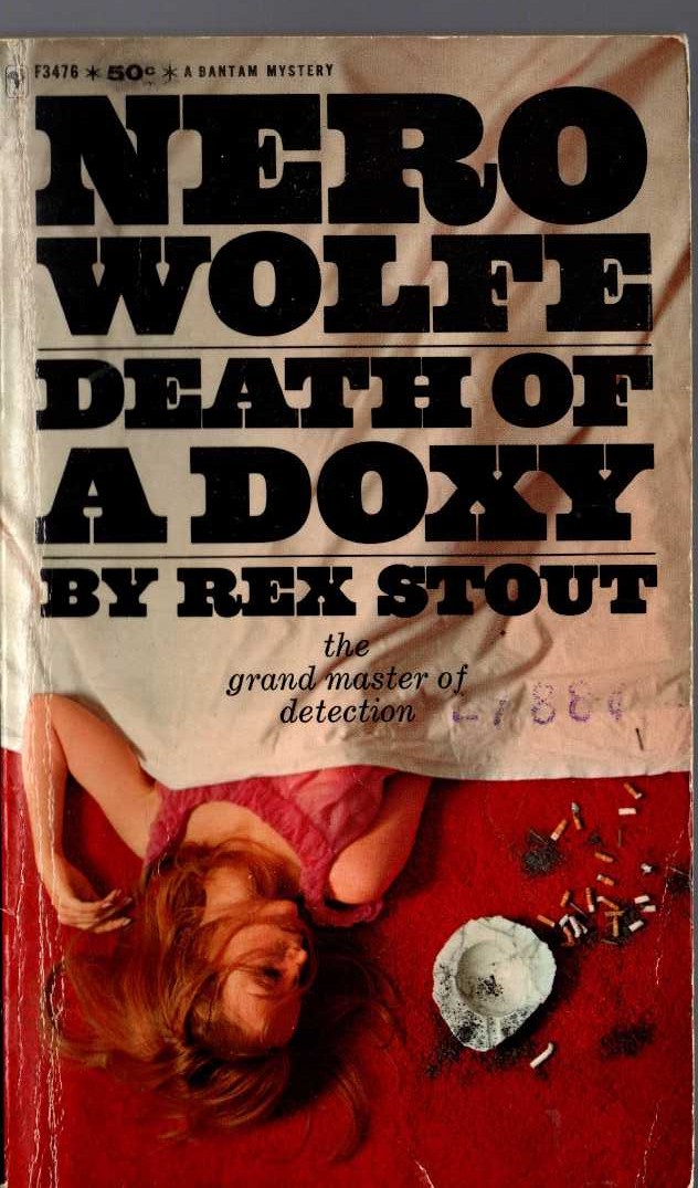 Rex Stout  DEATH OF A DOXY front book cover image