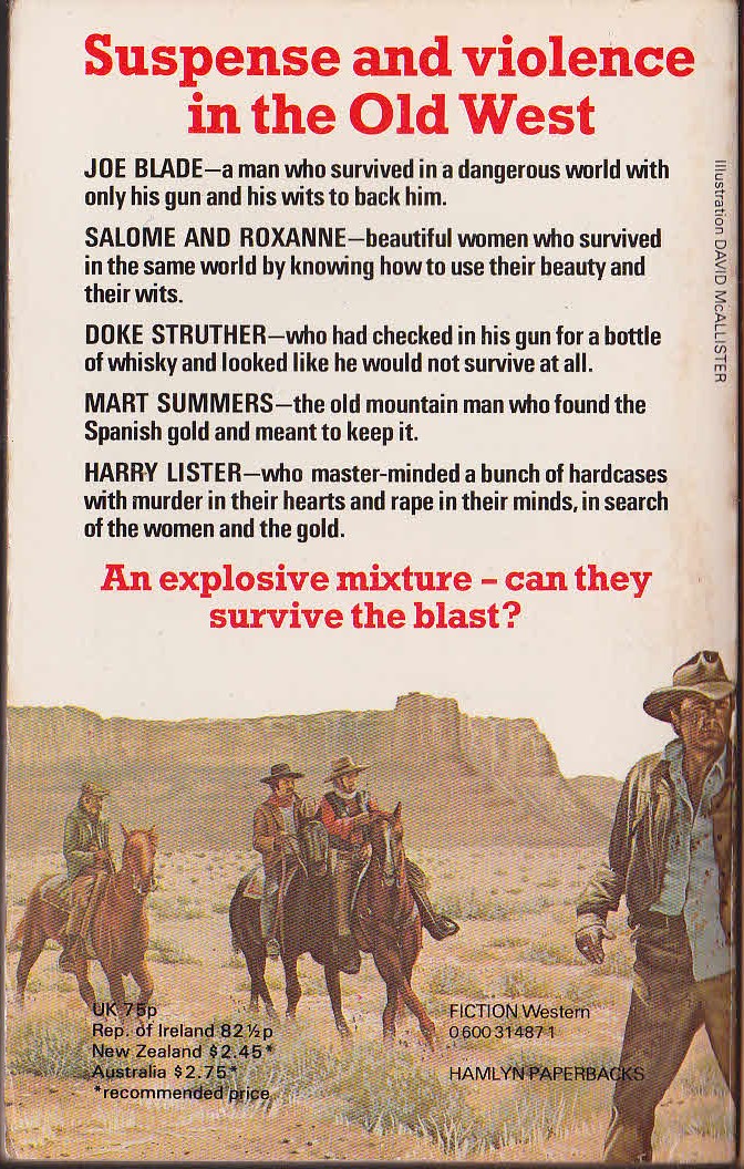 Matt Chisholm  BLADE 5: THE COLORADO VIRGINS magnified rear book cover image