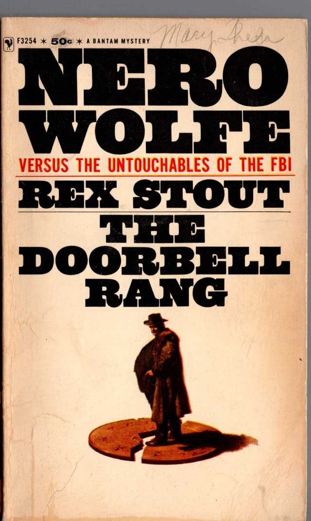 Rex Stout  THE DOORBELL RANG front book cover image
