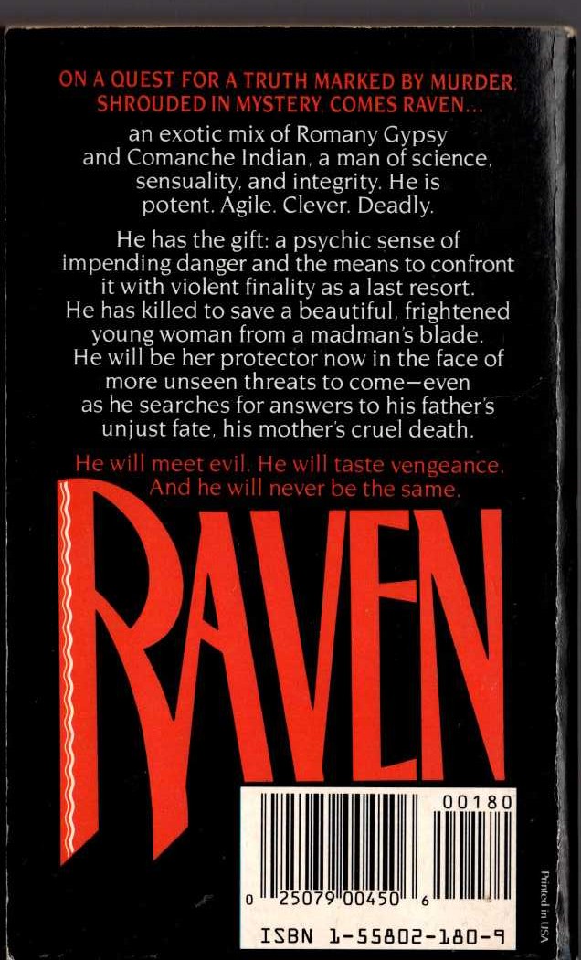 Stanley Morgan  RAVEN magnified rear book cover image