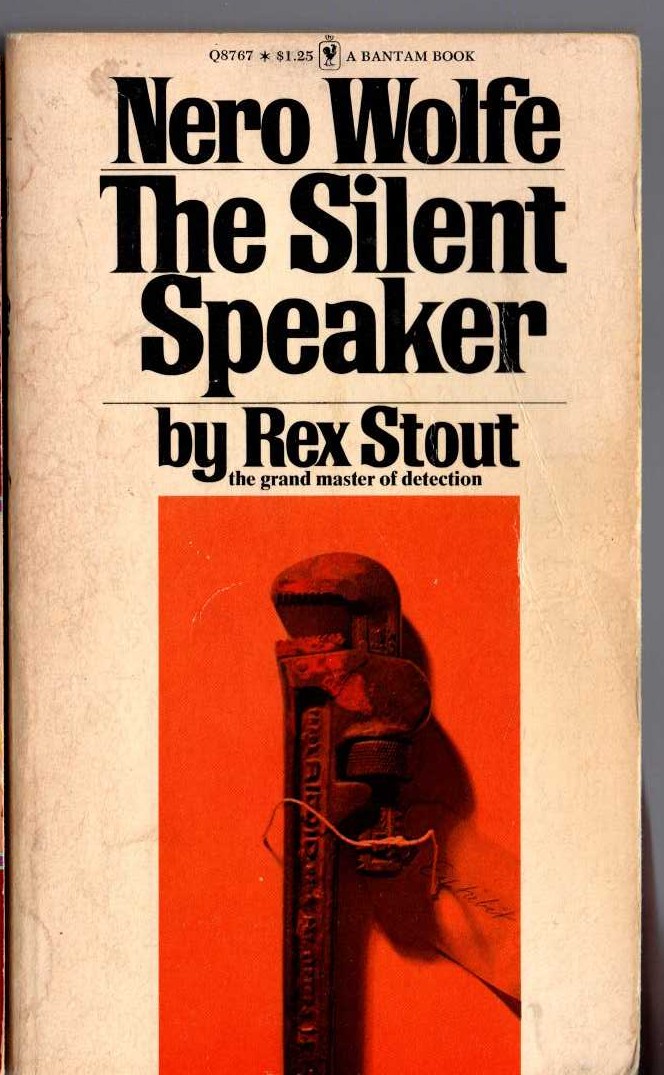 Rex Stout  THE SILENT SPEAKER front book cover image