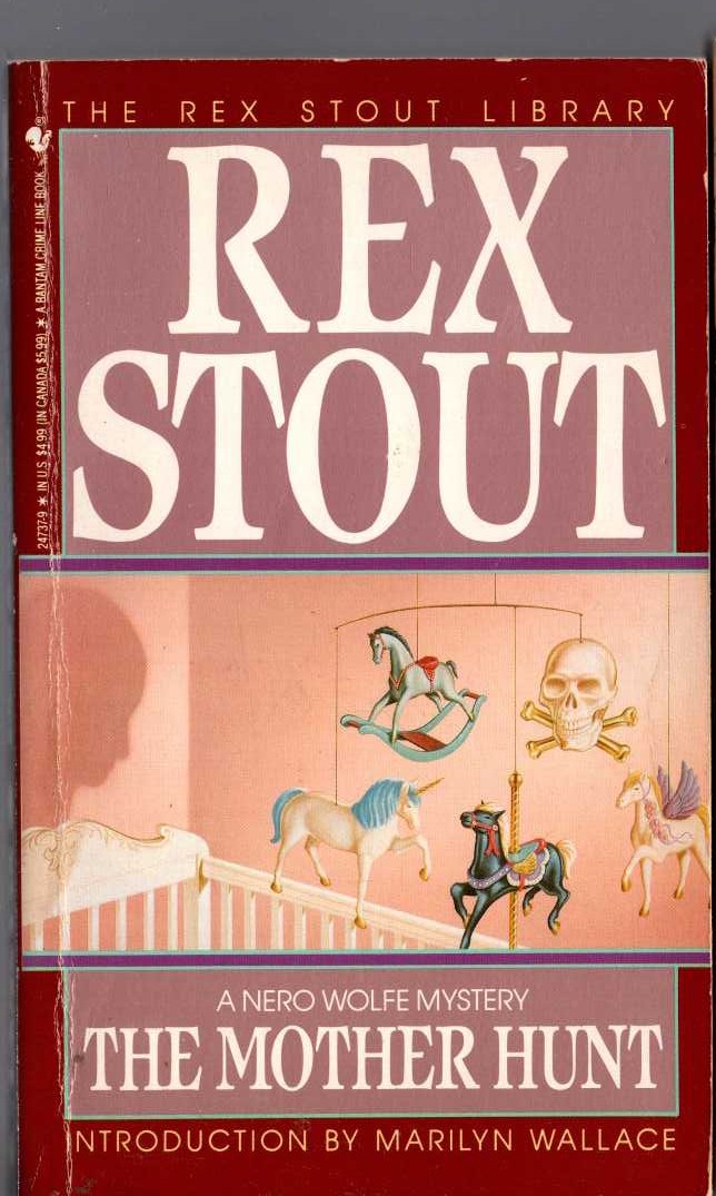 Rex Stout  THE MOTHER HUNT front book cover image