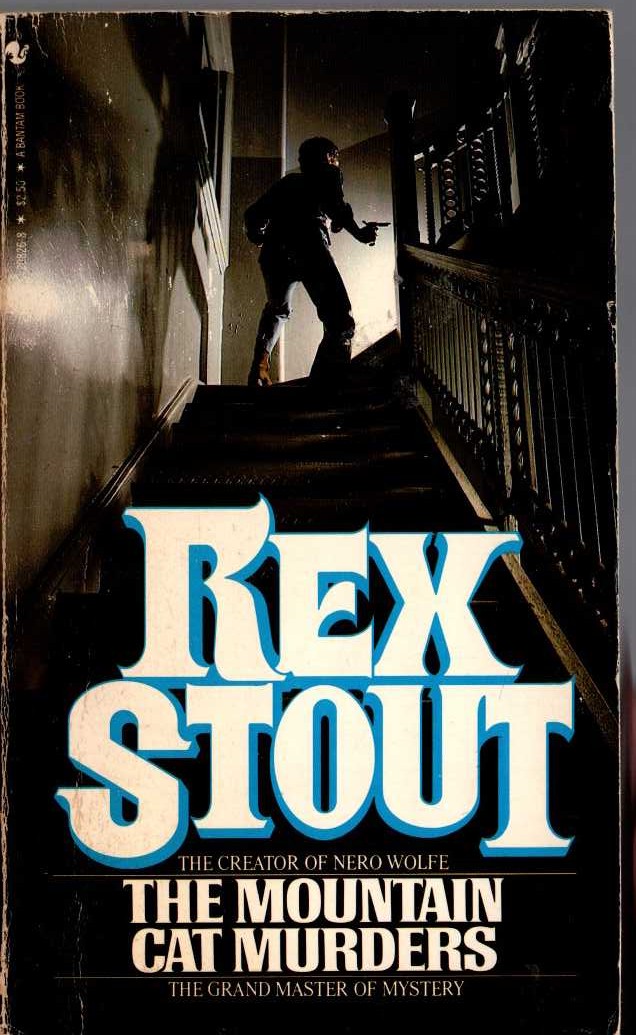 Rex Stout  THE MOUNTAIN CAT MURDERS front book cover image