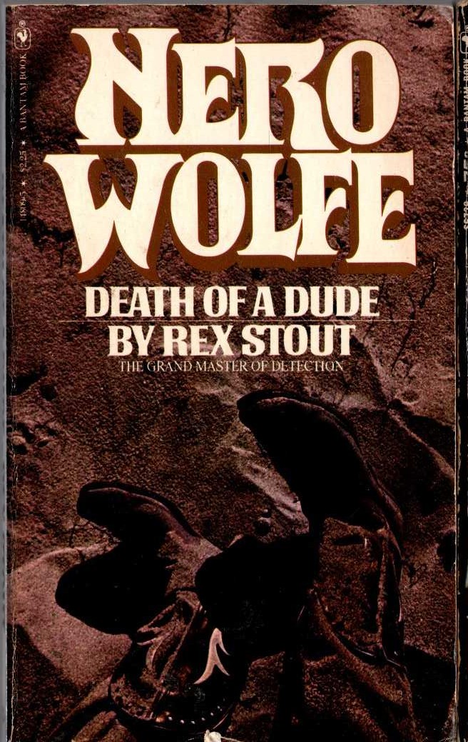 Rex Stout  DEATH OF A DUDE front book cover image