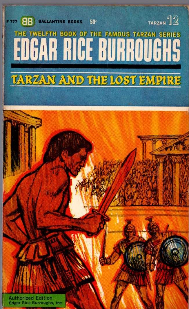 Edgar Rice Burroughs  TARZAN AND THE LOST EMPIRE front book cover image