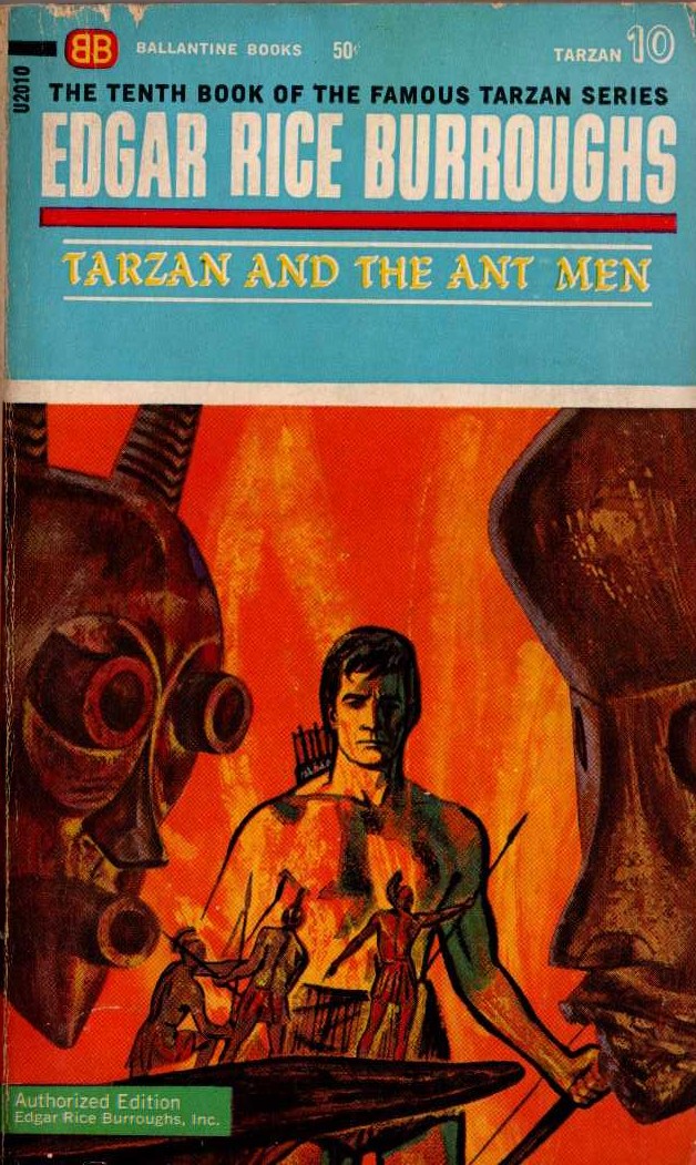 Edgar Rice Burroughs  TARZAN AND THE ANT-MEN front book cover image