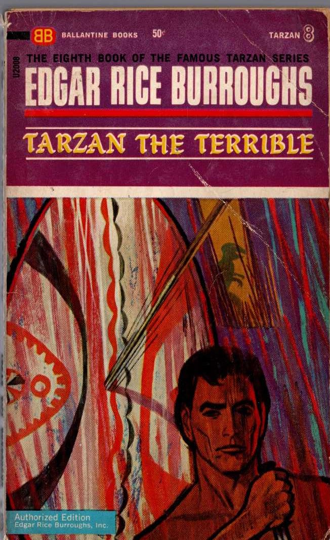 Edgar Rice Burroughs  TARZAN THE TERRIBLE front book cover image