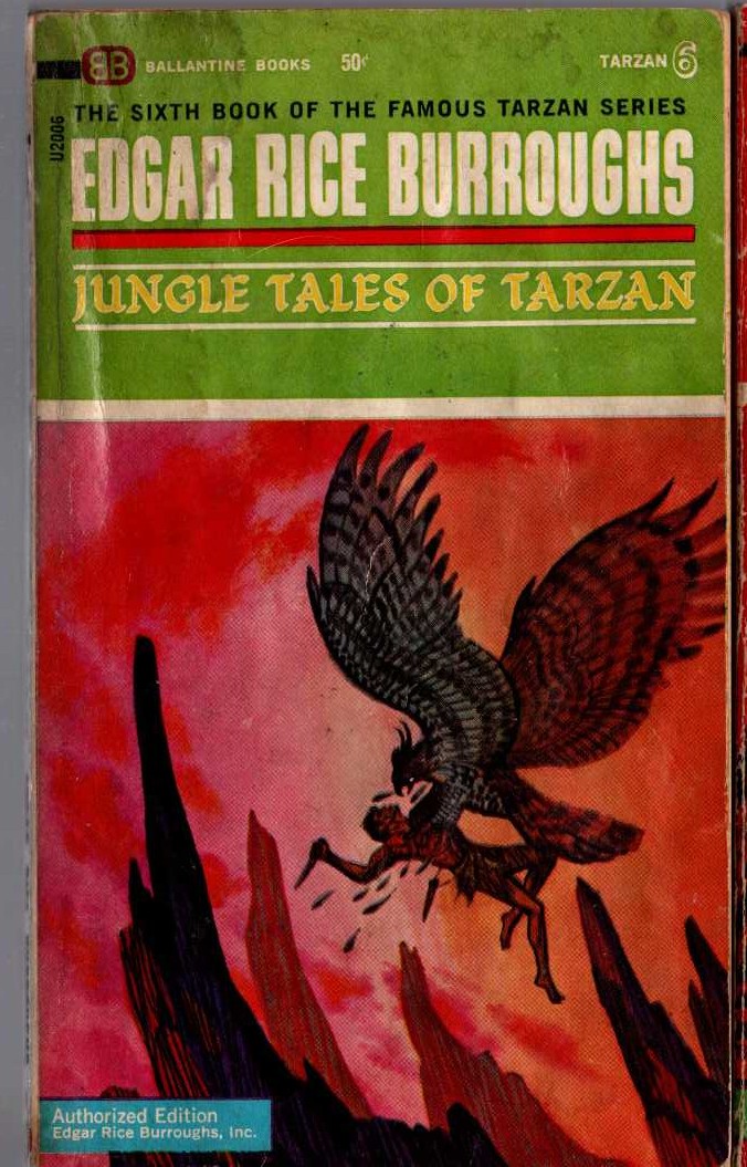 Edgar Rice Burroughs  JUNGLE TALES OF TARZAN front book cover image