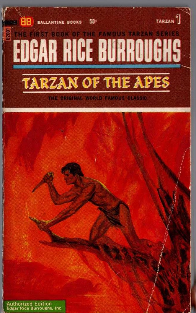Edgar Rice Burroughs  TARZAN OF THE APES front book cover image