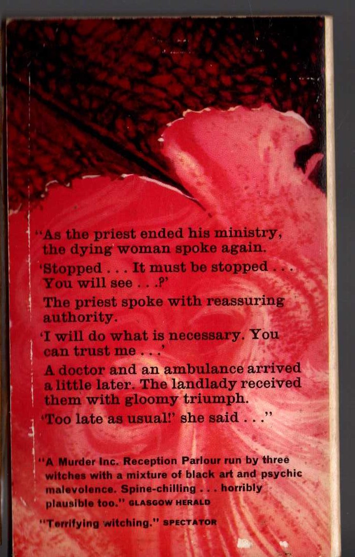 Agatha Christie  THE PALE HORSE magnified rear book cover image