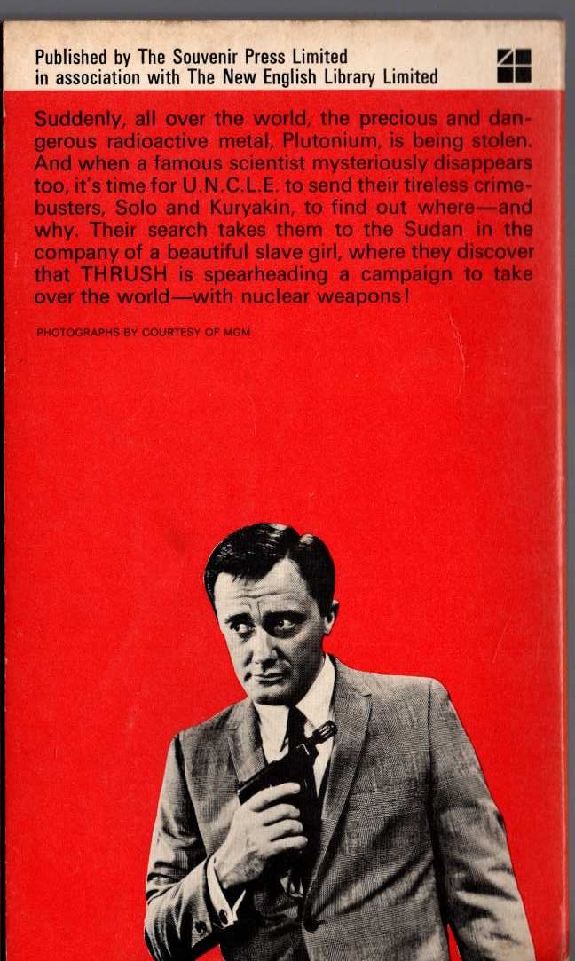 Peter Leslie  THE MAN FROM U.N.C.L.E. (7): The Radioactive Camel Affair magnified rear book cover image