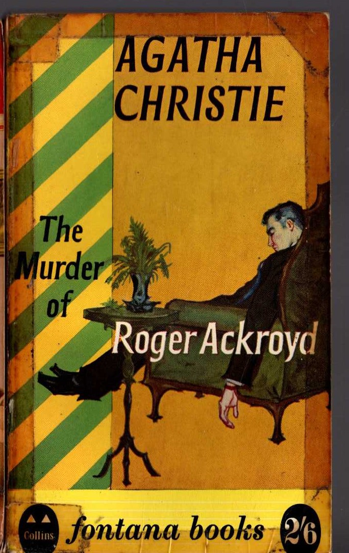 Agatha Christie  THE MURDER OF ROGER ACKROYD front book cover image