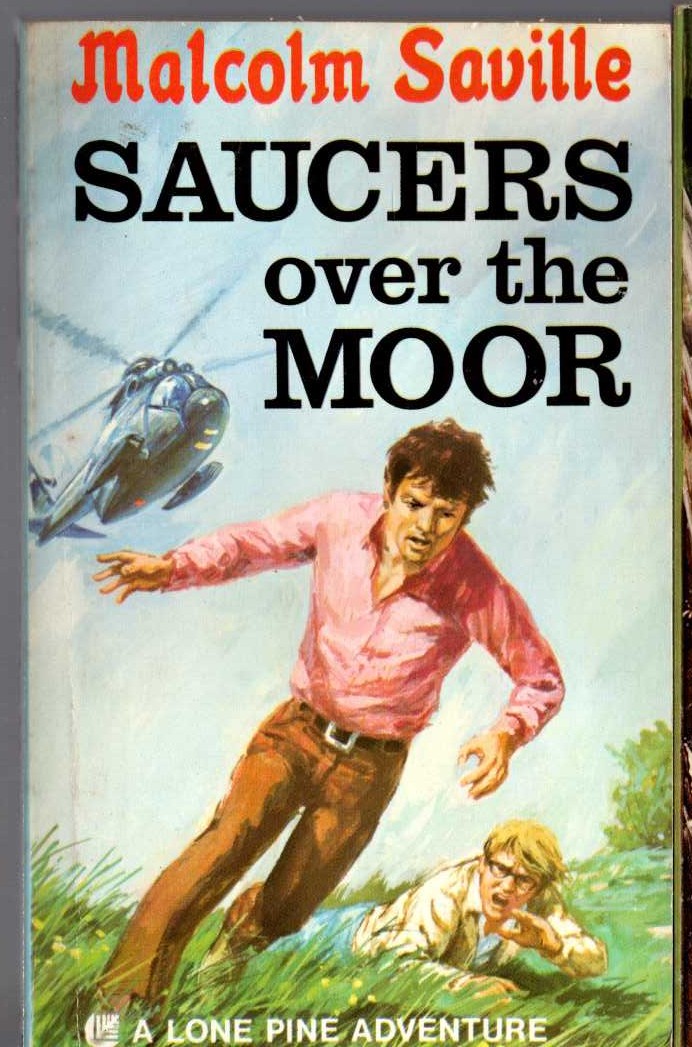 Malcolm Saville  SAUCERS OVER THE MOOR front book cover image
