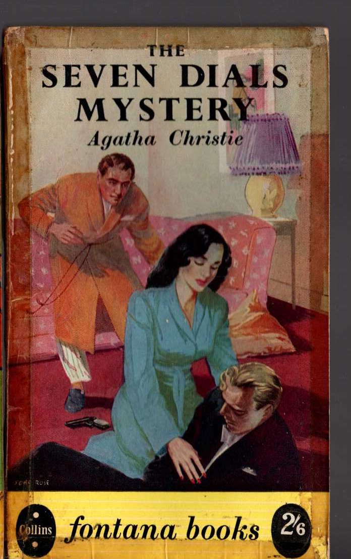 Agatha Christie  THE SEVEN DIALS MYSTERY front book cover image