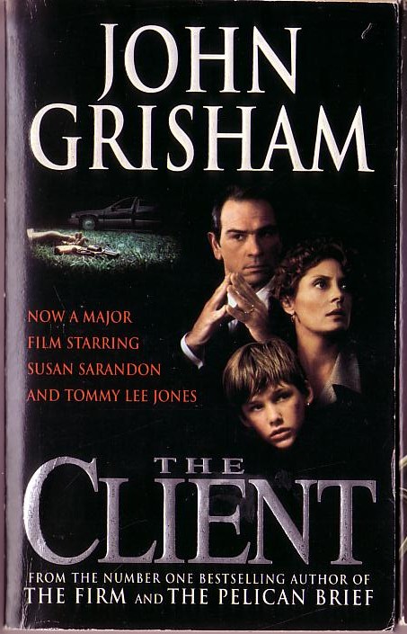 John Grisham  THE CLIENT (Tommy Lee Jones) front book cover image