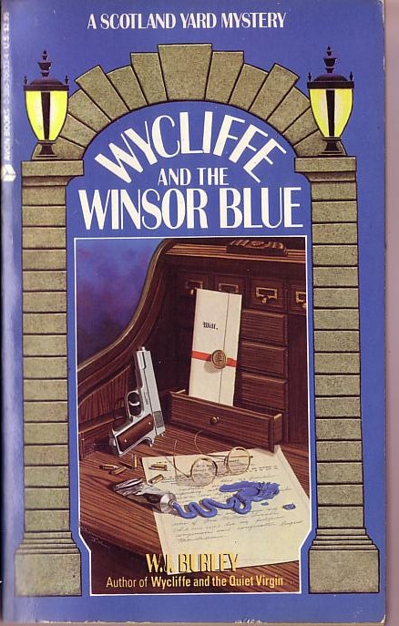 W.J. Burley  WYCLIFFE AND THE WINSOR BLUE front book cover image