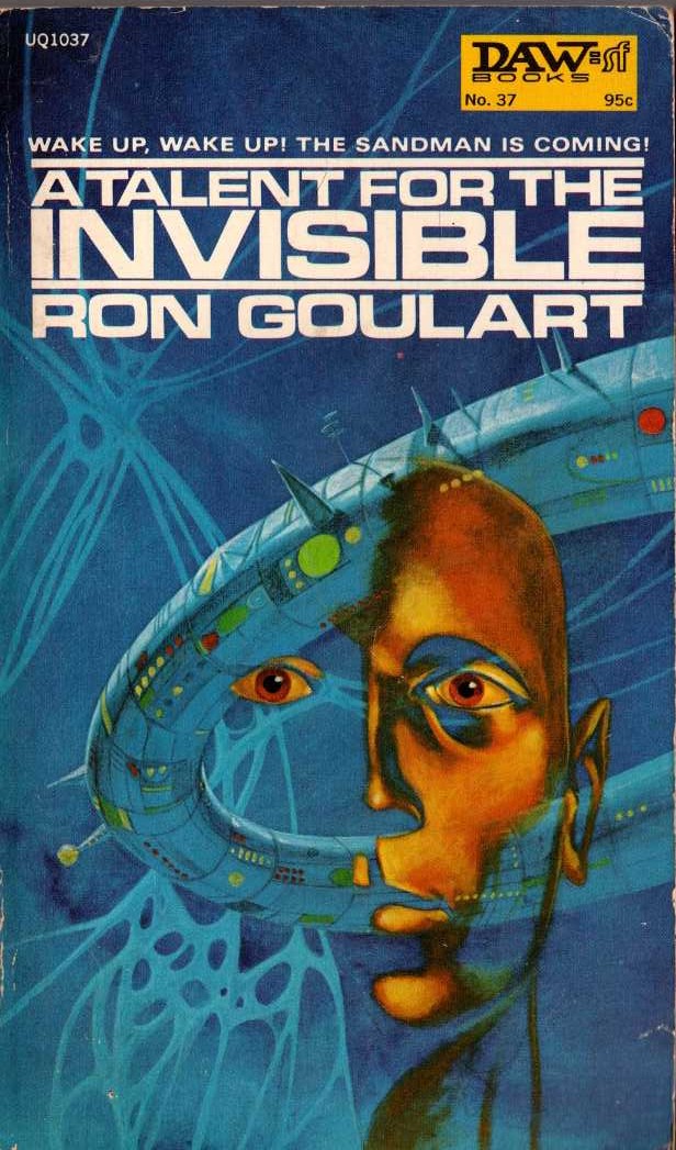 Ron Goulart  A TALENT FOR THE INVISIBLE front book cover image