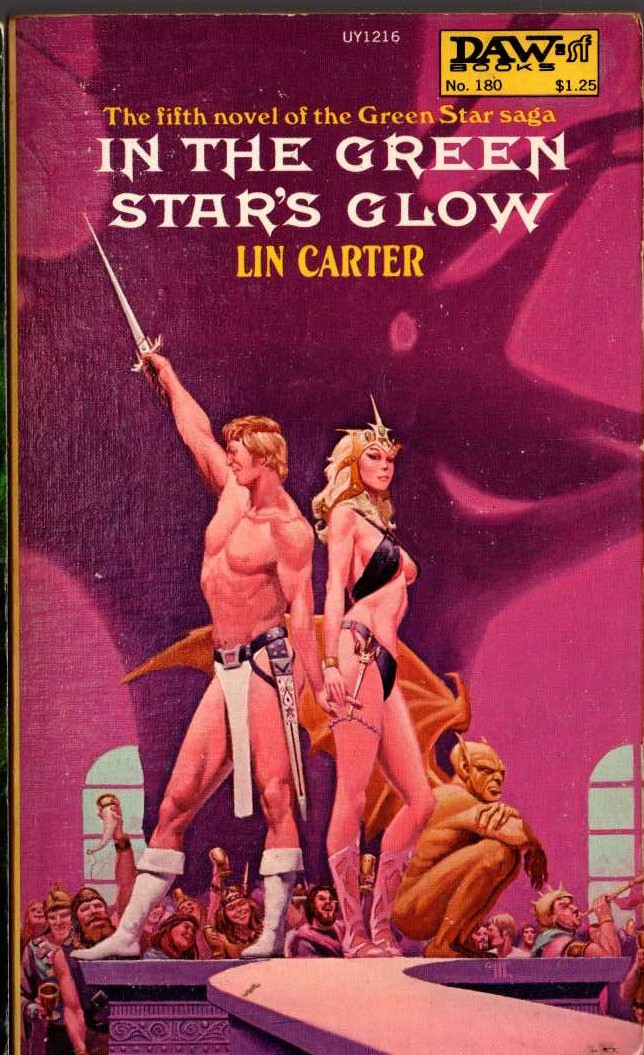 Lin Carter  IN THE GREEN STAR'S GLOW front book cover image