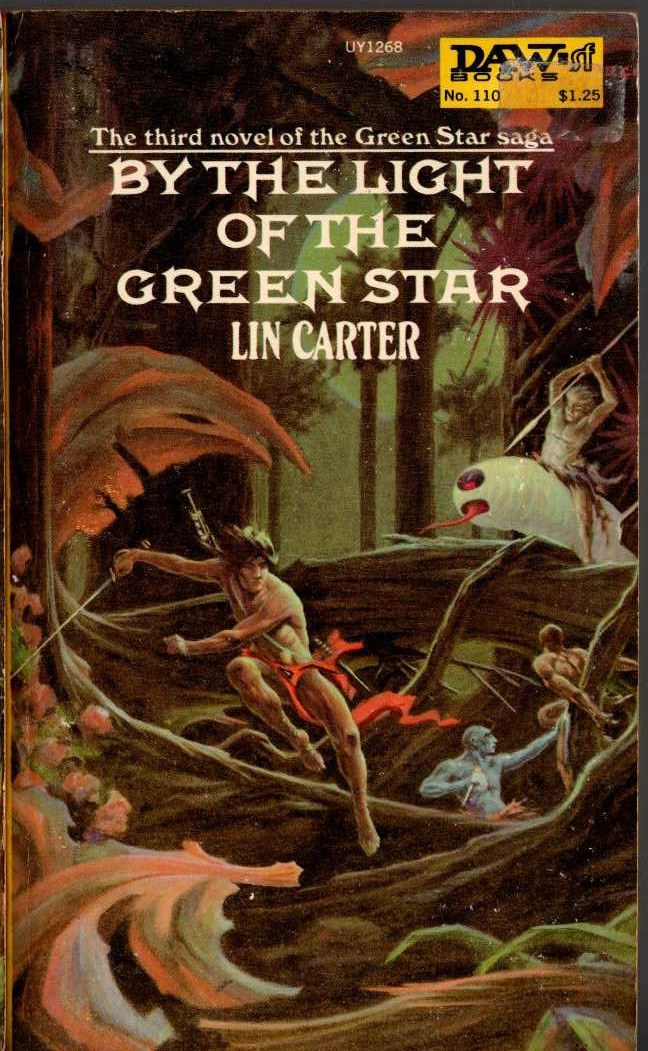 Lin Carter  BY THE LIGHT OF THE GREEN STAR front book cover image