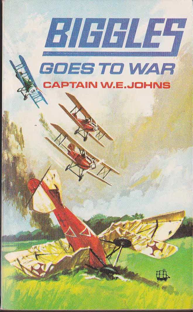 Captain W.E. Johns  BIGGLES GOES TO WAR front book cover image