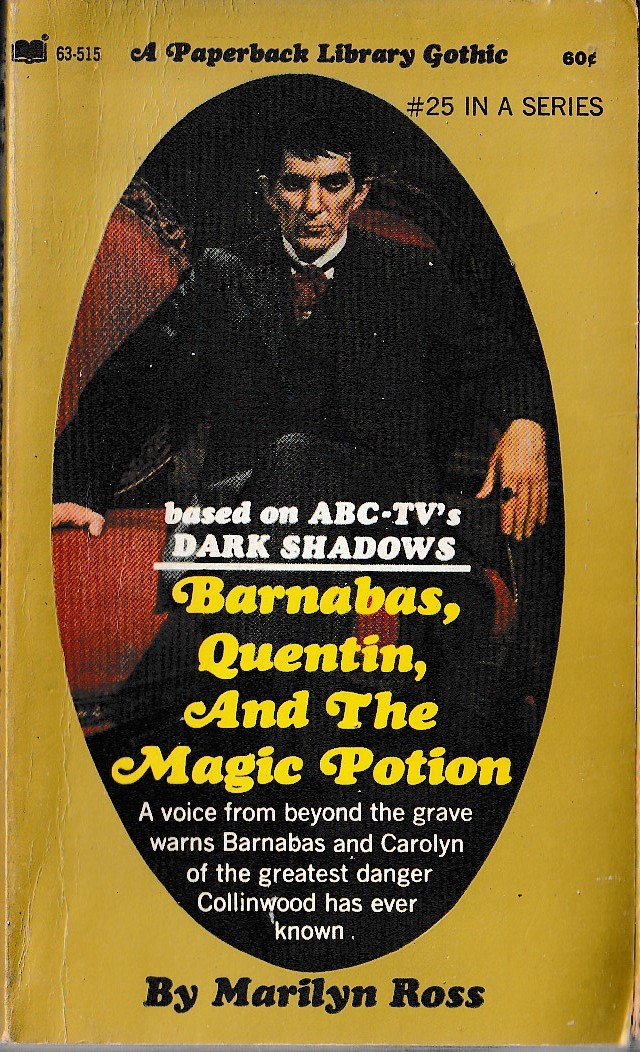 Marilyn Ross  BARNABAS, QUENTIN AND THE MAGIC POTION front book cover image