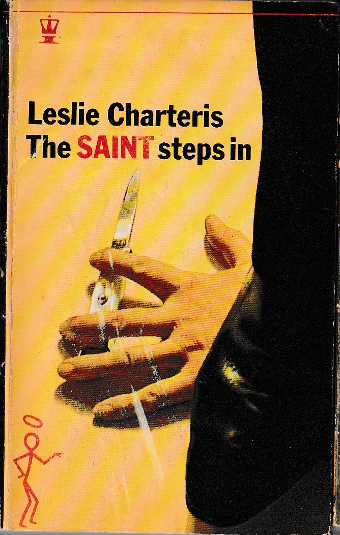 Leslie Charteris  THE SAINT STEPS IN front book cover image