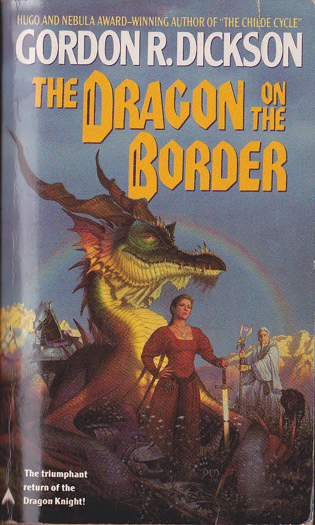 Gordon R. Dickson  THE DRAGON ON THE BORDER front book cover image