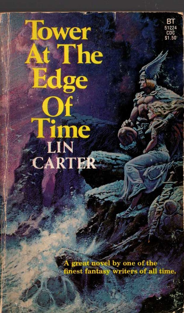 Lin Carter  TOWER AT THE EDGE OF TIME front book cover image