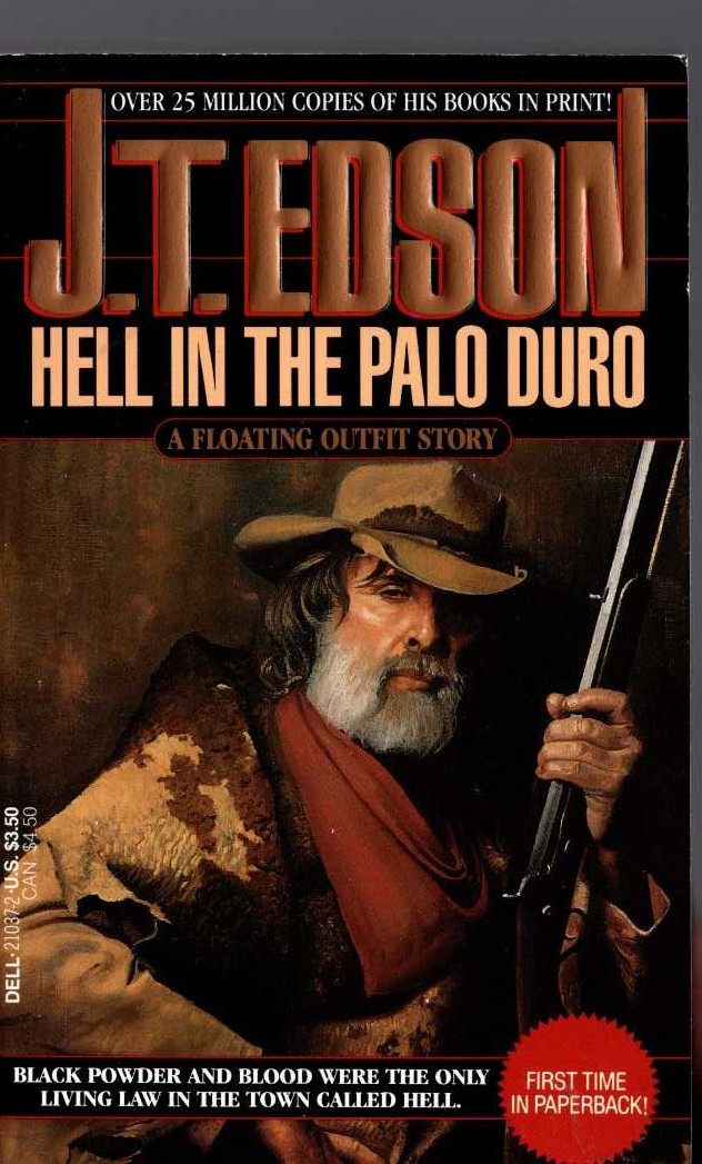 J.T. Edson  HELL IN THE PALO DURO front book cover image