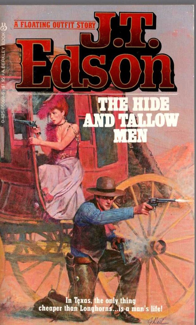 J.T. Edson  THE HIDE AND TALLOW MEN front book cover image