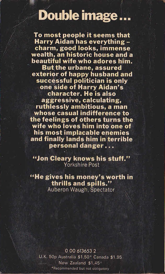 Jon Cleary  MAN'S ESTATE magnified rear book cover image