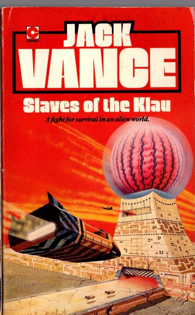 Jack Vance  SLAVES OF THE KLAU front book cover image