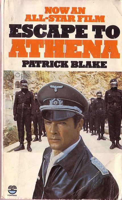 Patrick Blake  ESCAPE TO ATHENA (R.Moore, Savalas, Niven) front book cover image