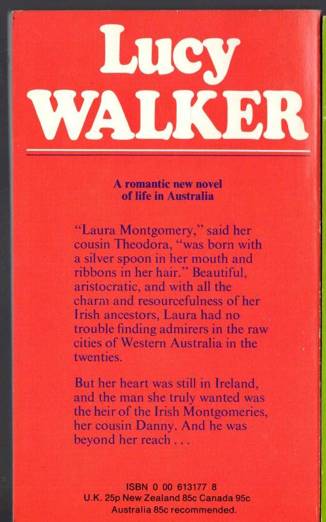 Lucy Walker  RIBBONS IN HER HAIR magnified rear book cover image