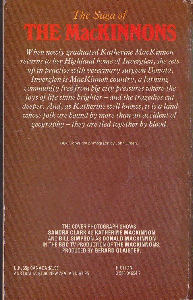 THE MacKINNONS (BBC TV) magnified rear book cover image