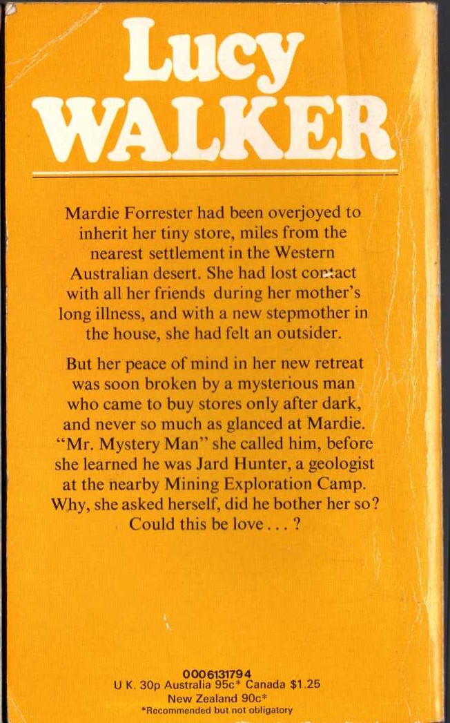 Lucy Walker  GIRL ALONE magnified rear book cover image