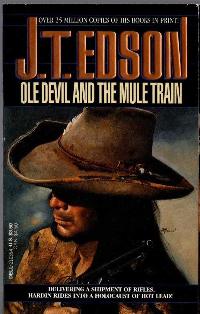 J.T. Edson  OLD DEVIL AND THE MULE TRAIN front book cover image