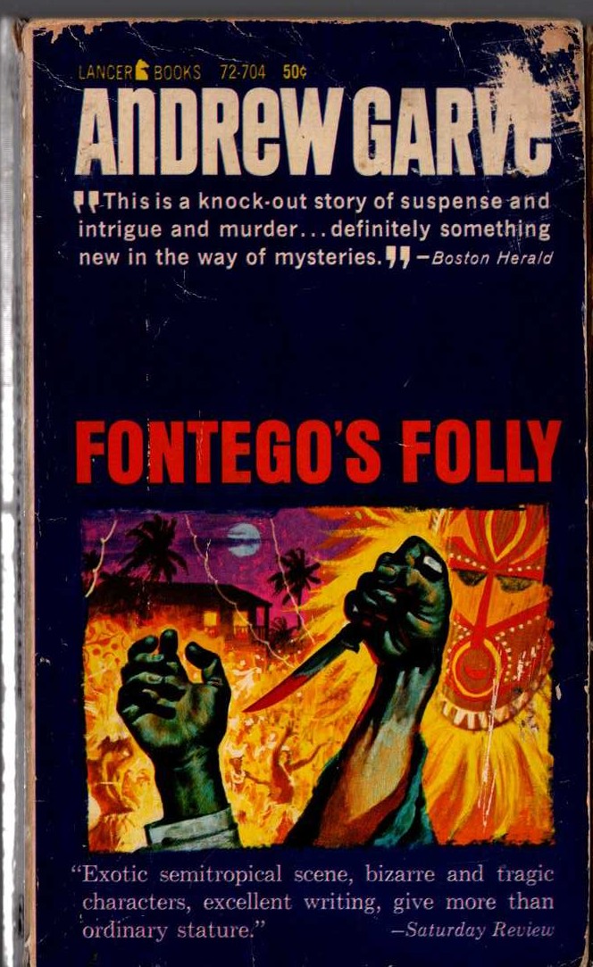 Andrew Garve  FONTEGO'S FOLLY front book cover image