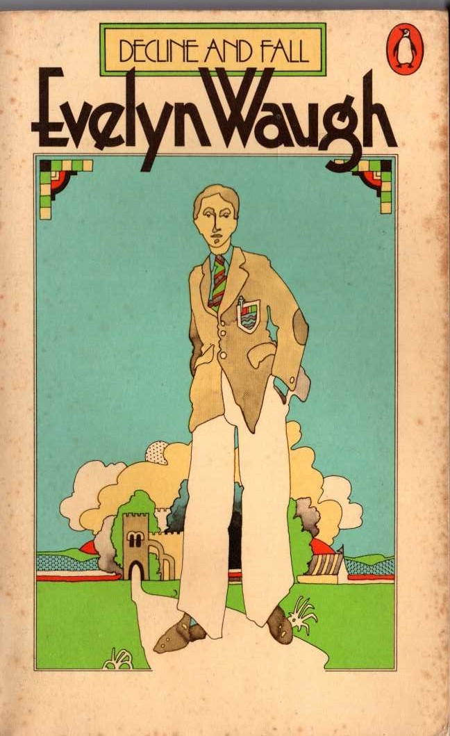 Evelyn Waugh  DECLINE AND FALL front book cover image