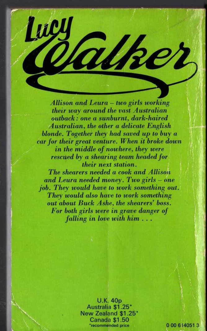 Lucy Walker  THE OTHER GIRL magnified rear book cover image