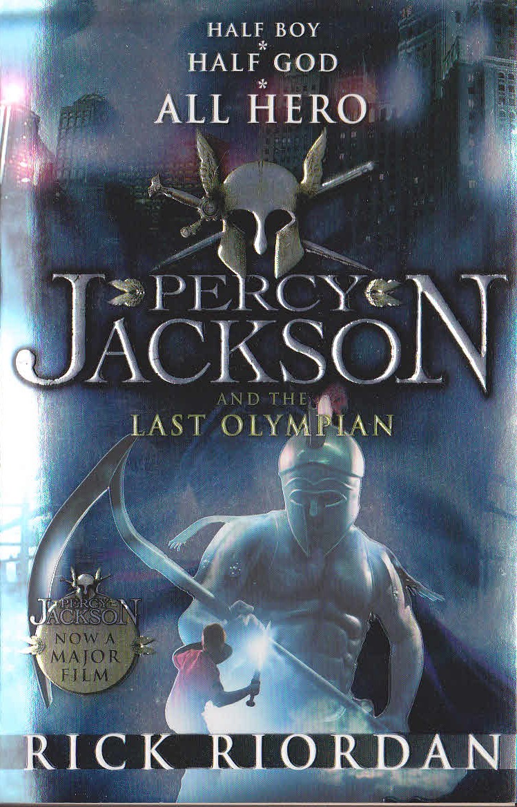 Rick Riordan  PERCY JACKSON AND THE LAST OLYMPIAN front book cover image