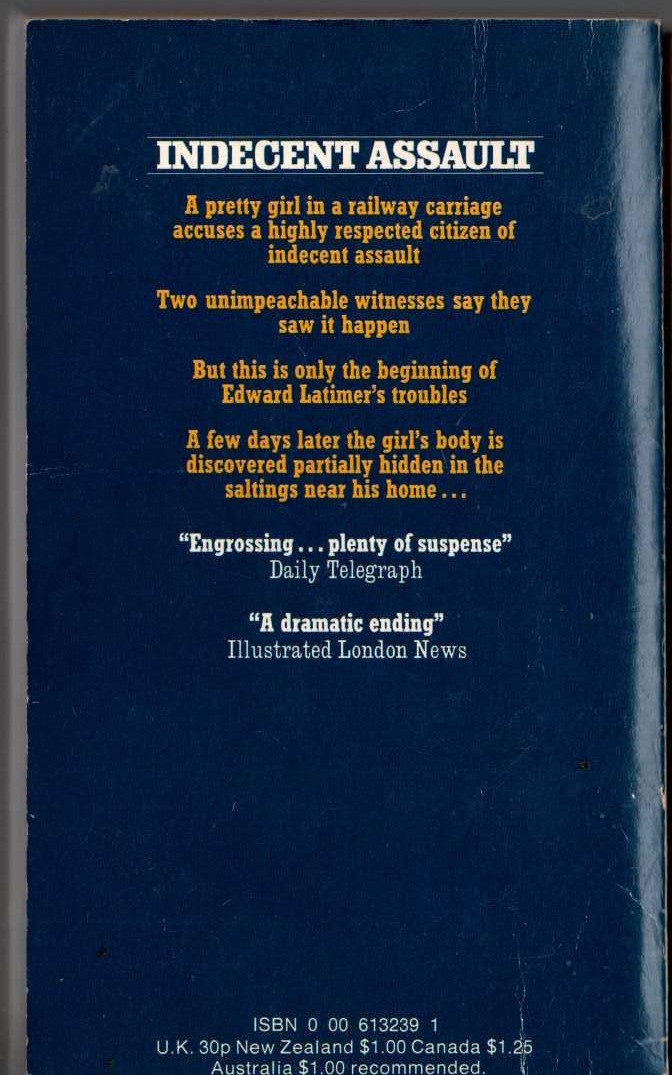 Andrew Garve  THE CUCKOO LINE AFFAIR magnified rear book cover image