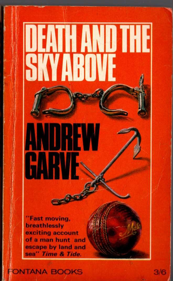 Andrew Garve  DEATH AND THE SKY ABOVE front book cover image