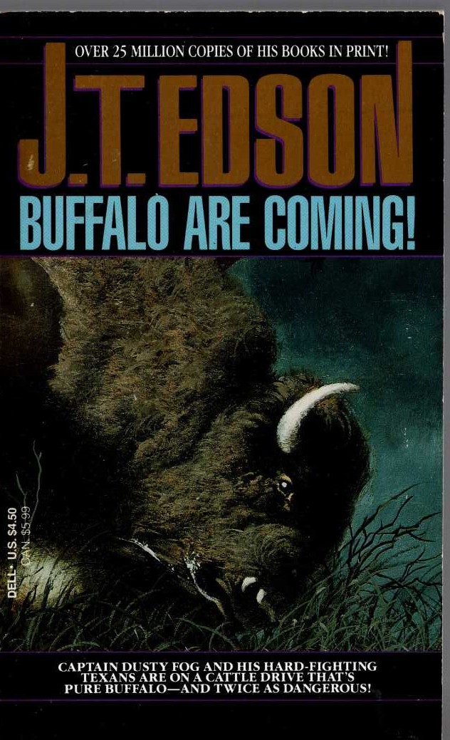 J.T. Edson  BUFFALO ARE COMING! front book cover image