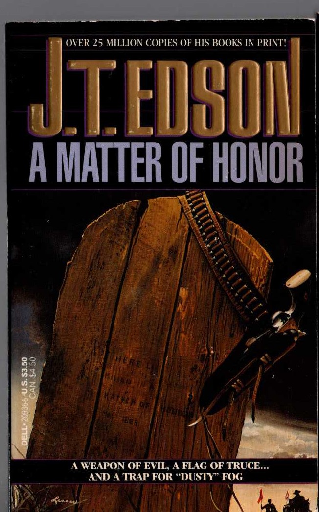 J.T. Edson  A MATTER OF HONOUR front book cover image