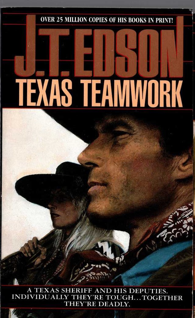 J.T. Edson  TEXAS TEAMWORK front book cover image